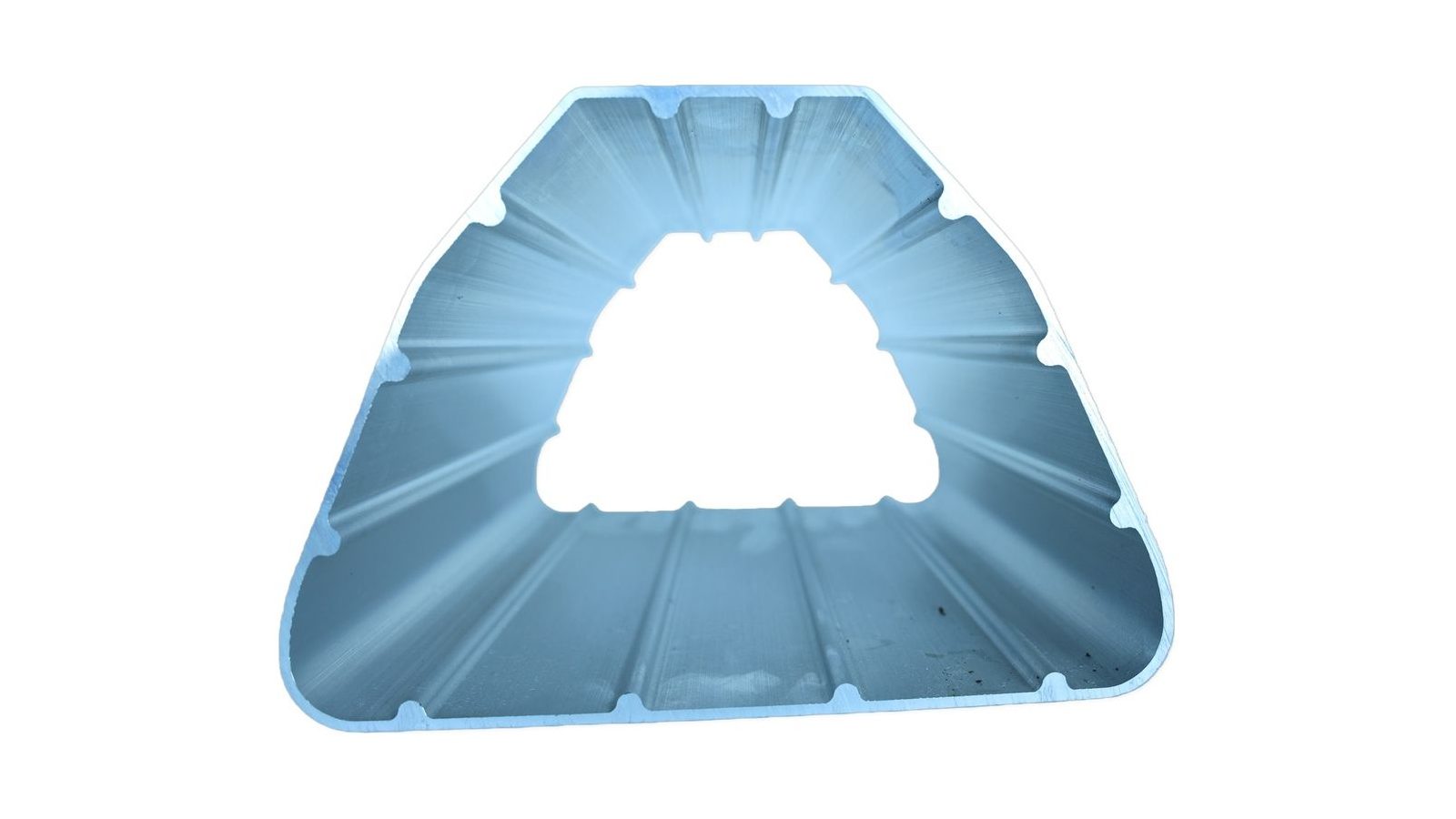 Large aluminum extrusion battery shell cross-section for EV packs