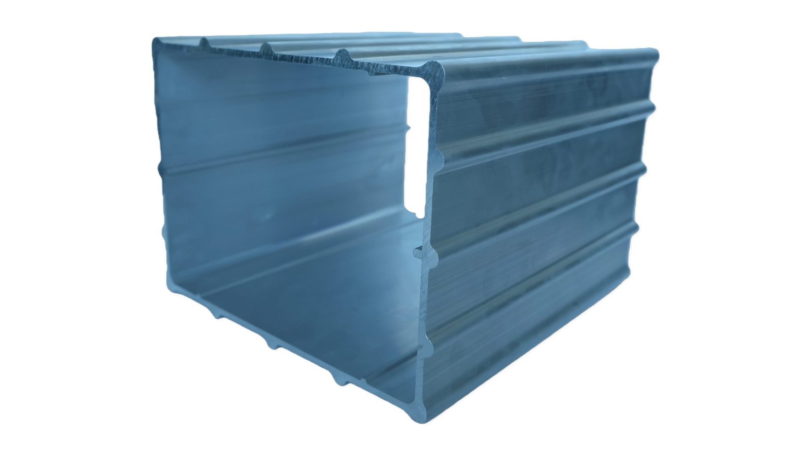 Custom extruded aluminum profiles and sections for battery cases