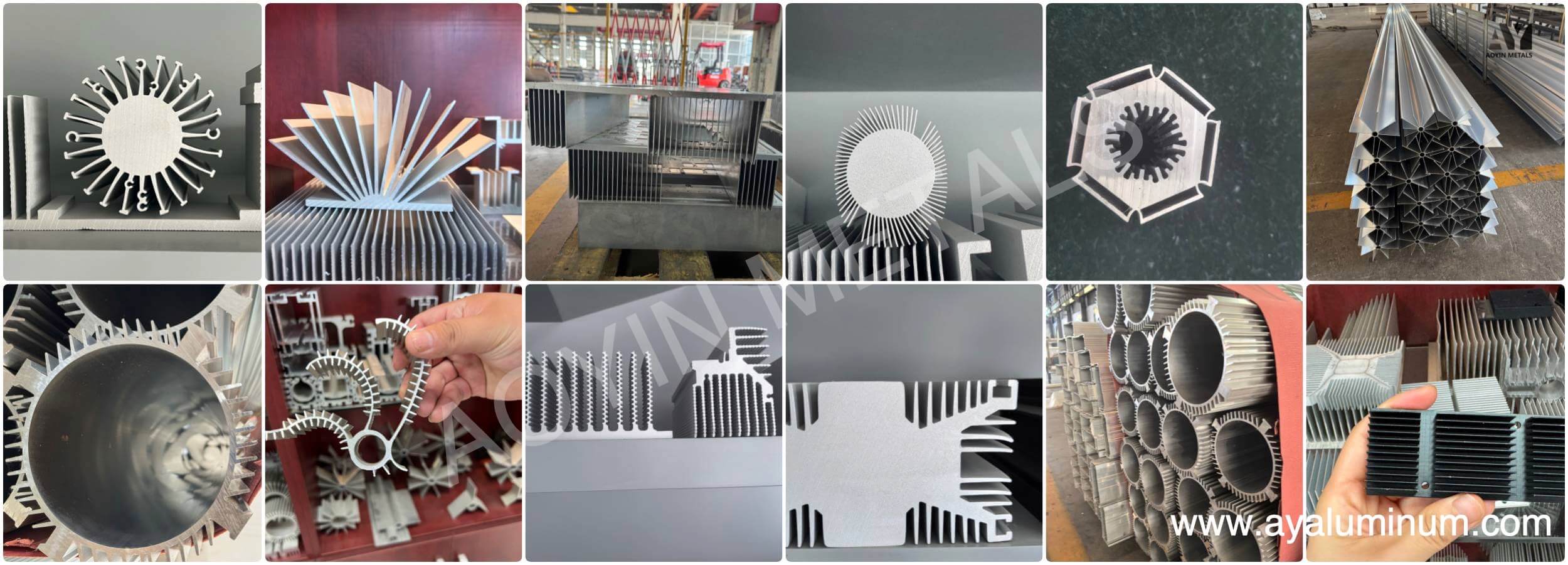 Aluminum extruded heat sinks