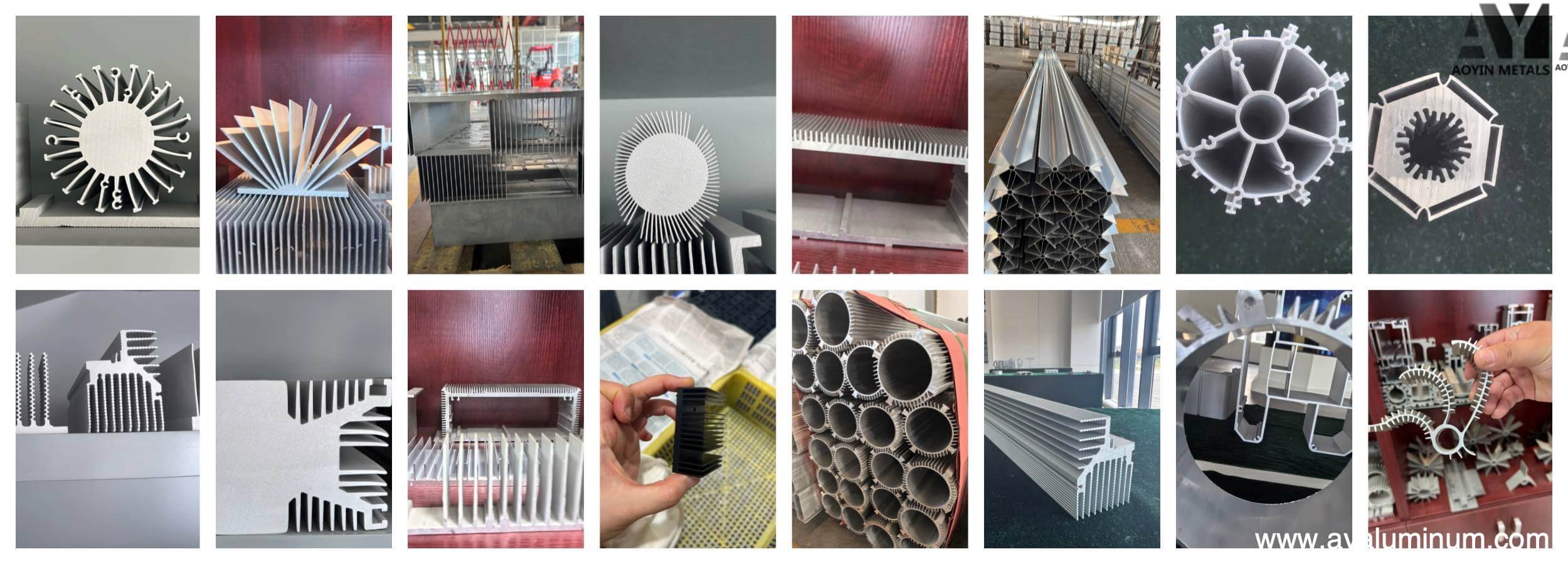 Aluminum extruded heat sinks